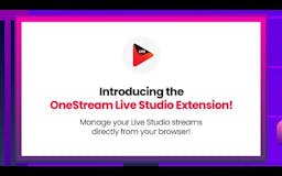 OneStream Live Studio Browser Extensions media 1