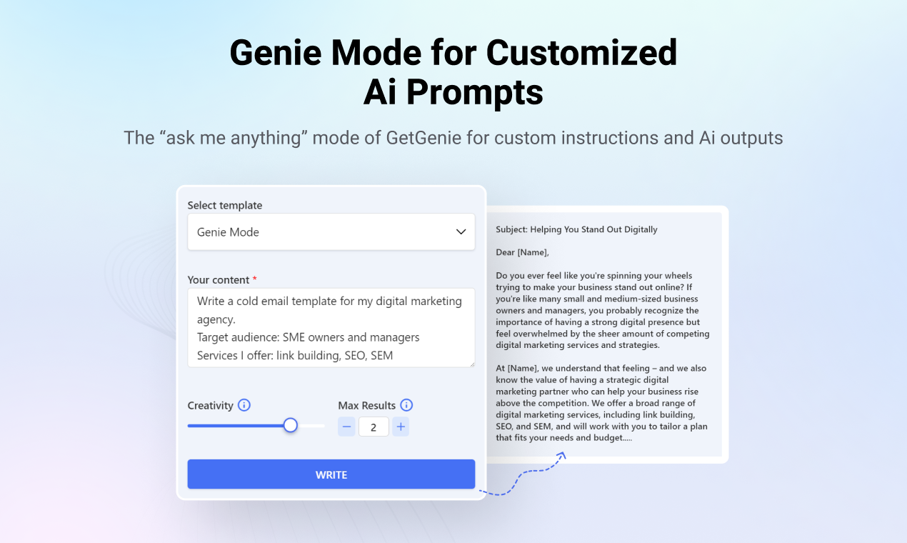 getgenie ai - 귀하의 개인 AI 보조원을 작성하고 20 배 더 빠르게 미디어 7