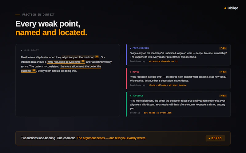 Obliqo screenshot 2