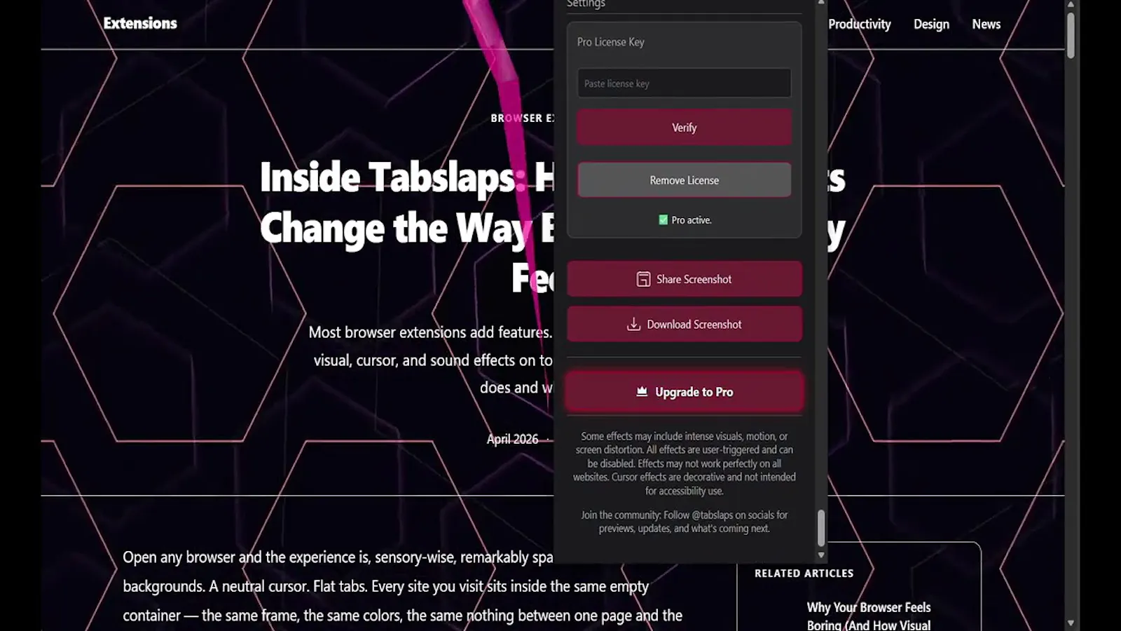 Tabslaps screenshot 1 (video preview)
