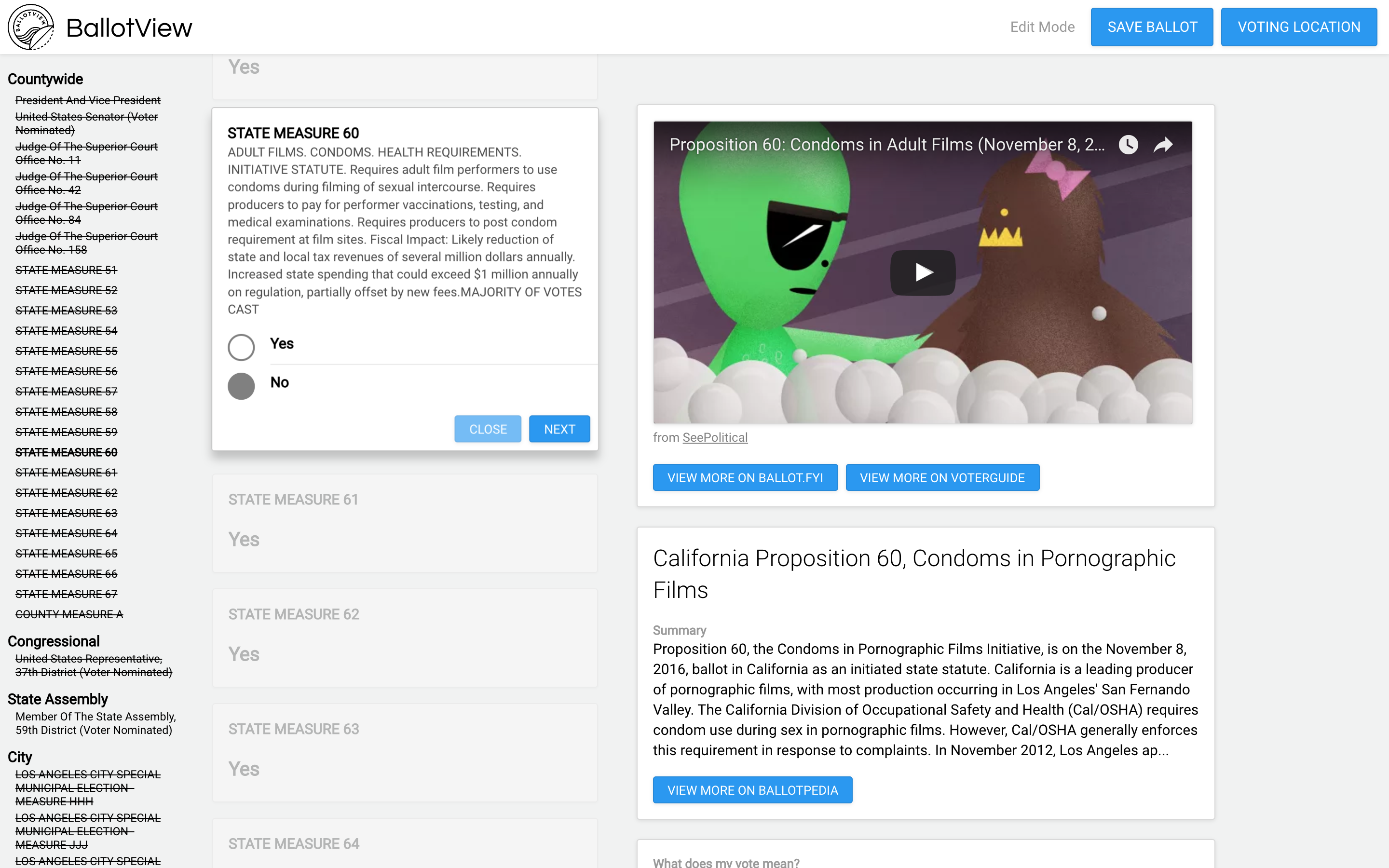 BallotView gallery image