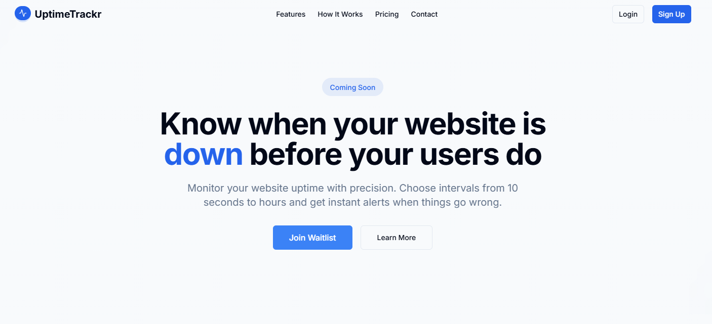Média Uptimemetrackr - Surveillance de disponibilité du site Web auto-hébergé 2
