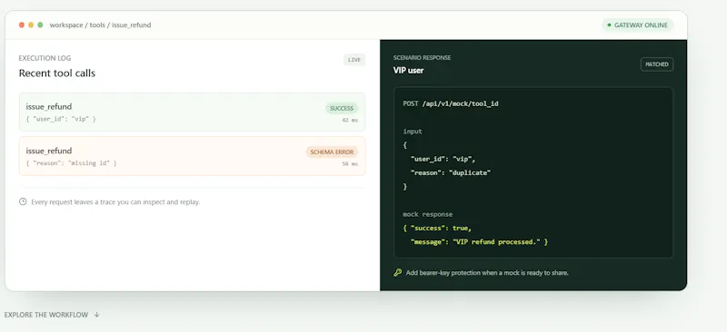 MockAgent screenshot 2