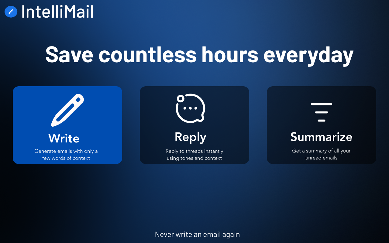 Mídia 5 de IntelliMail - Seu assistente pessoal de e -mail de IA.