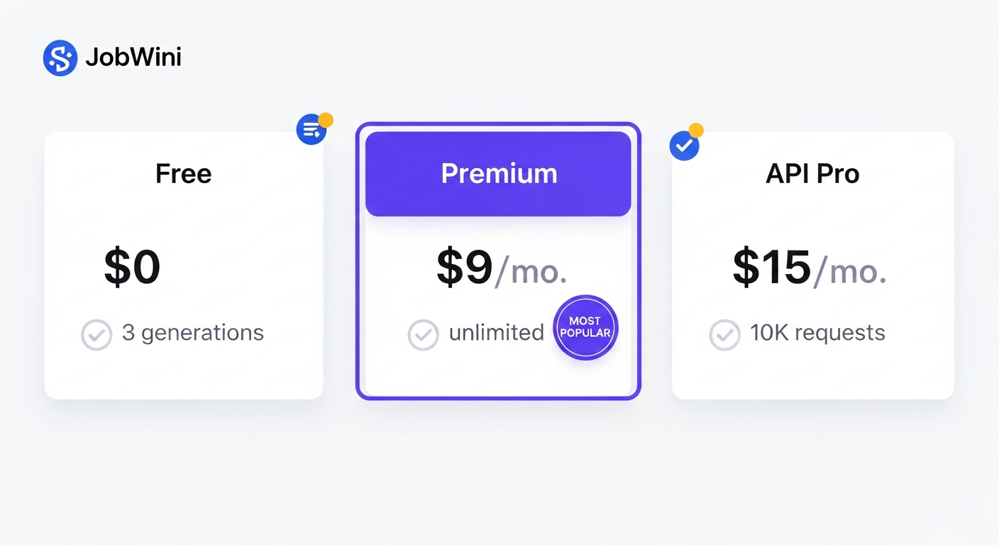 JobWini Platform - Screenshot 3 showing product features and functionality