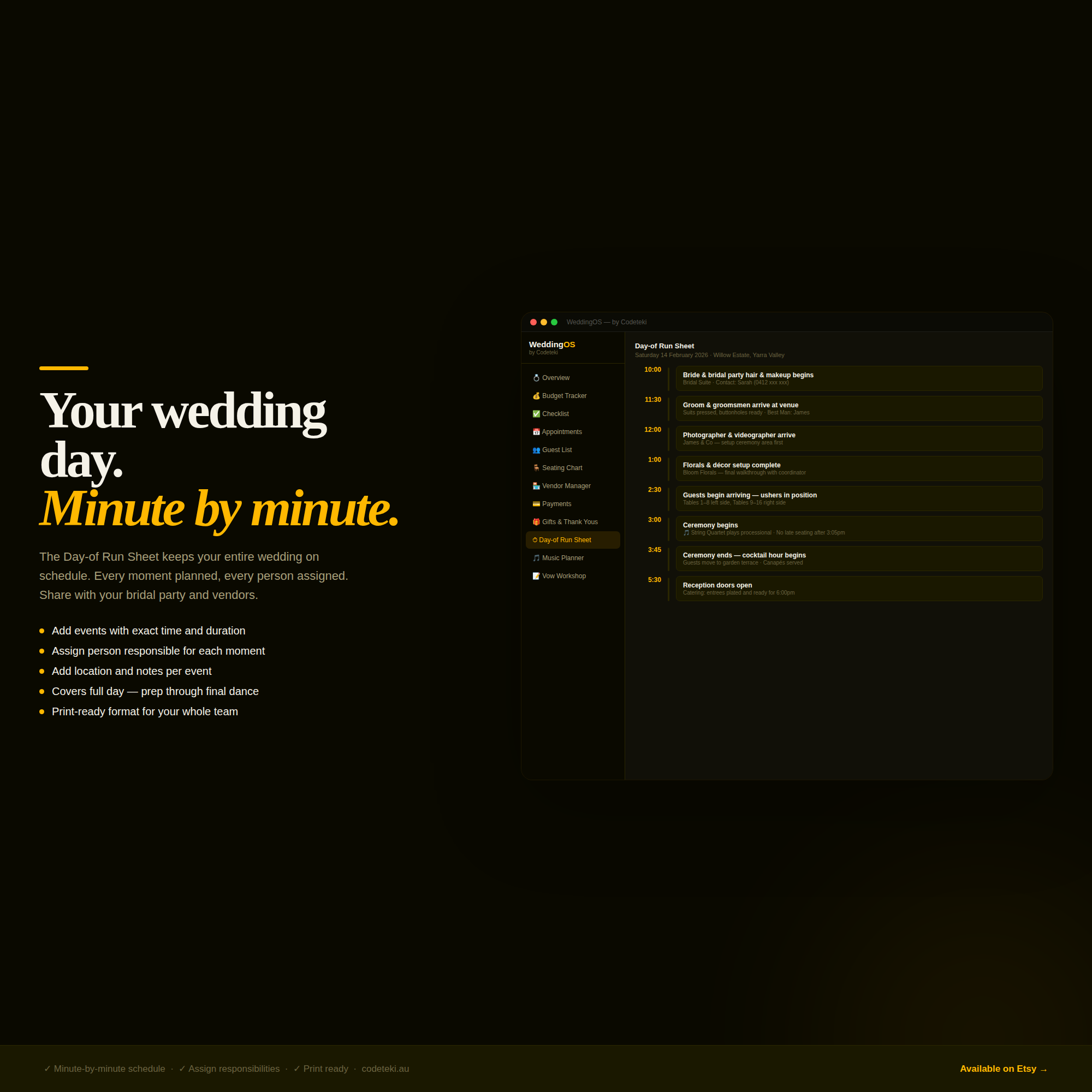 WeddingOS gallery image