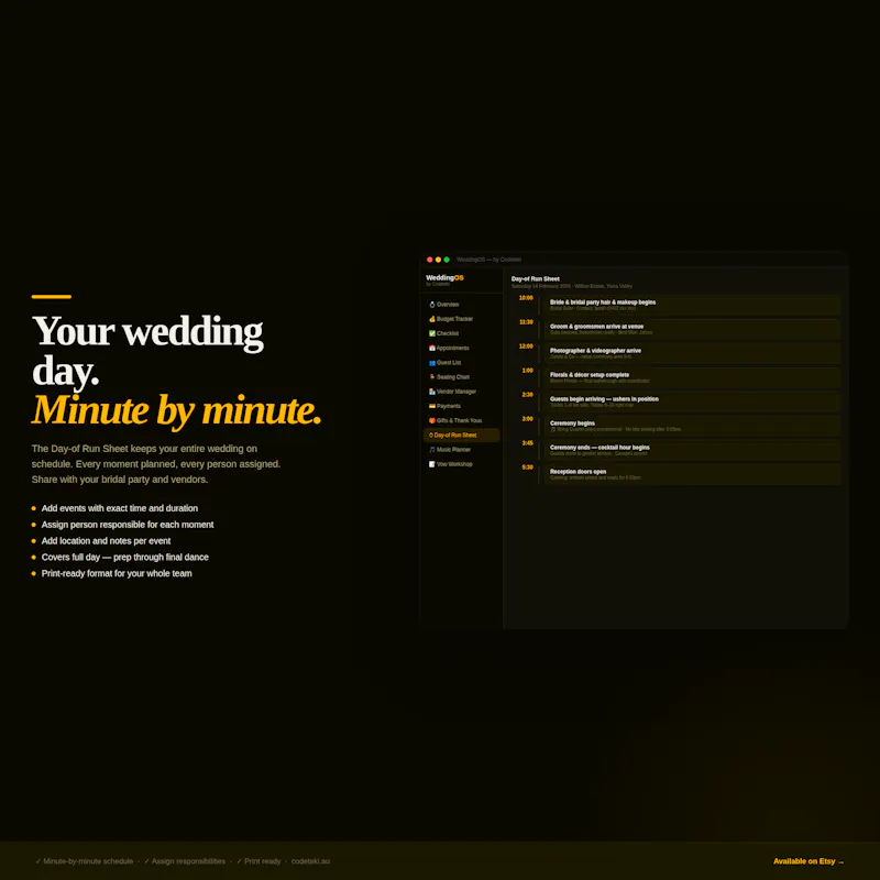 WeddingOS screenshot 10