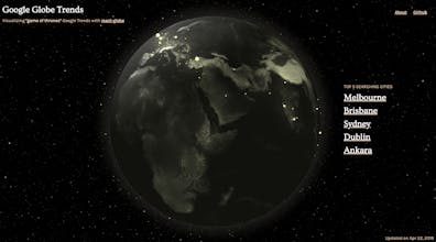 Google Globe Trends gallery image