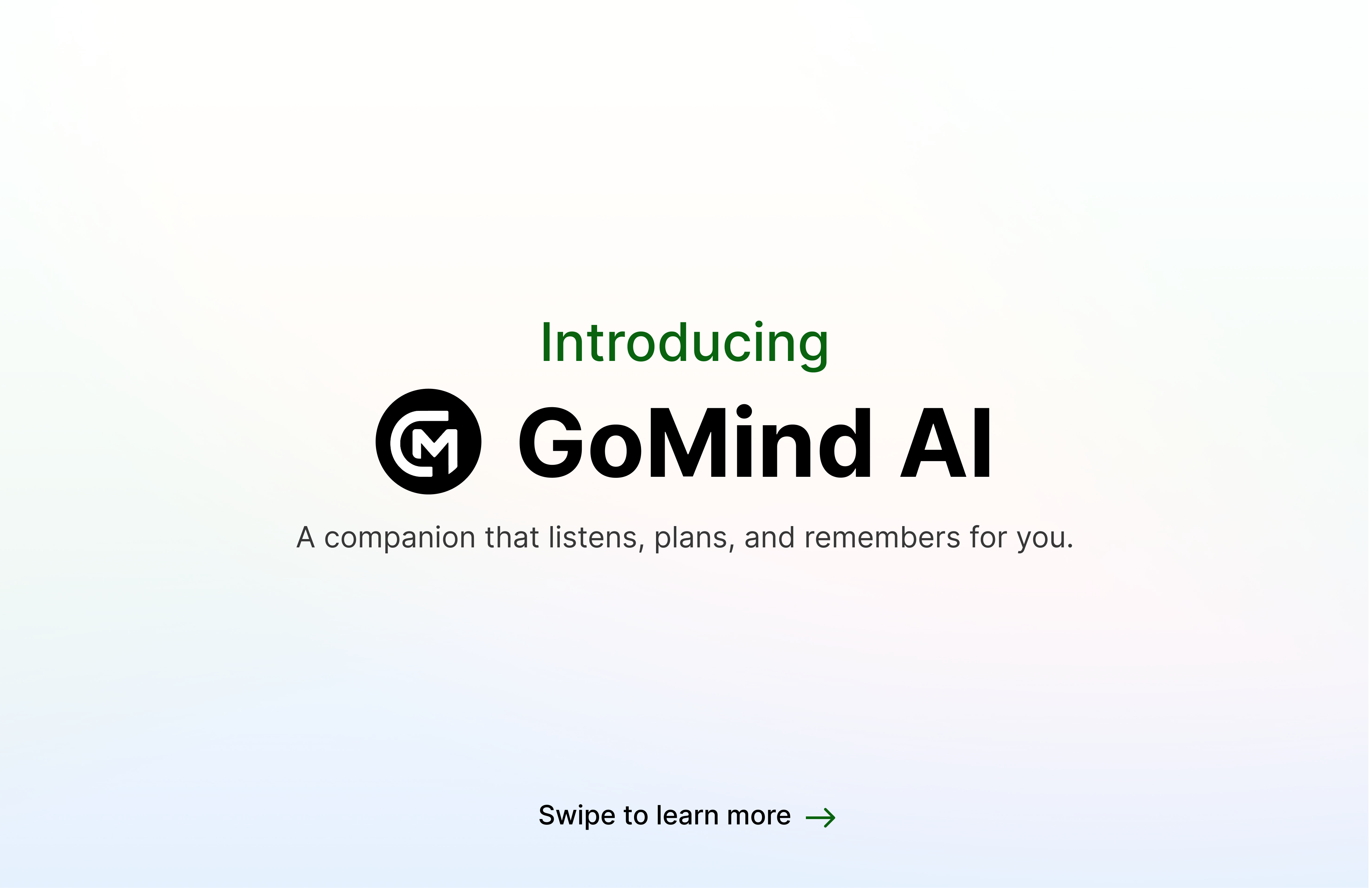 GoMind AI - Main product screenshot demonstrating key features and user interface