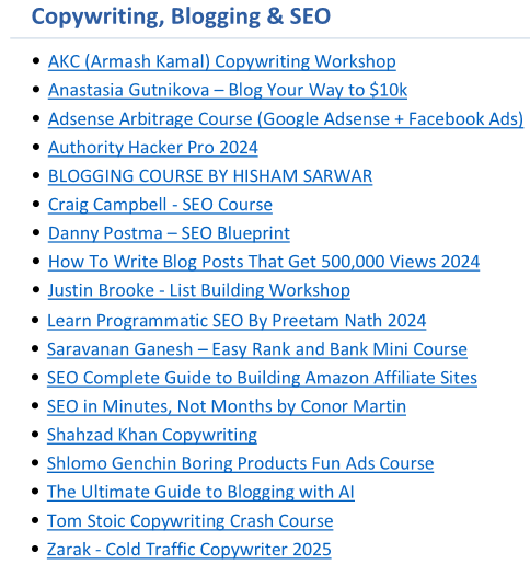 18 Copywriting, Blogging & SEO Courses gallery image