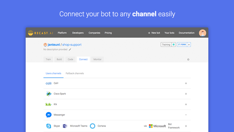 Bot Builder by Recast.AI Image