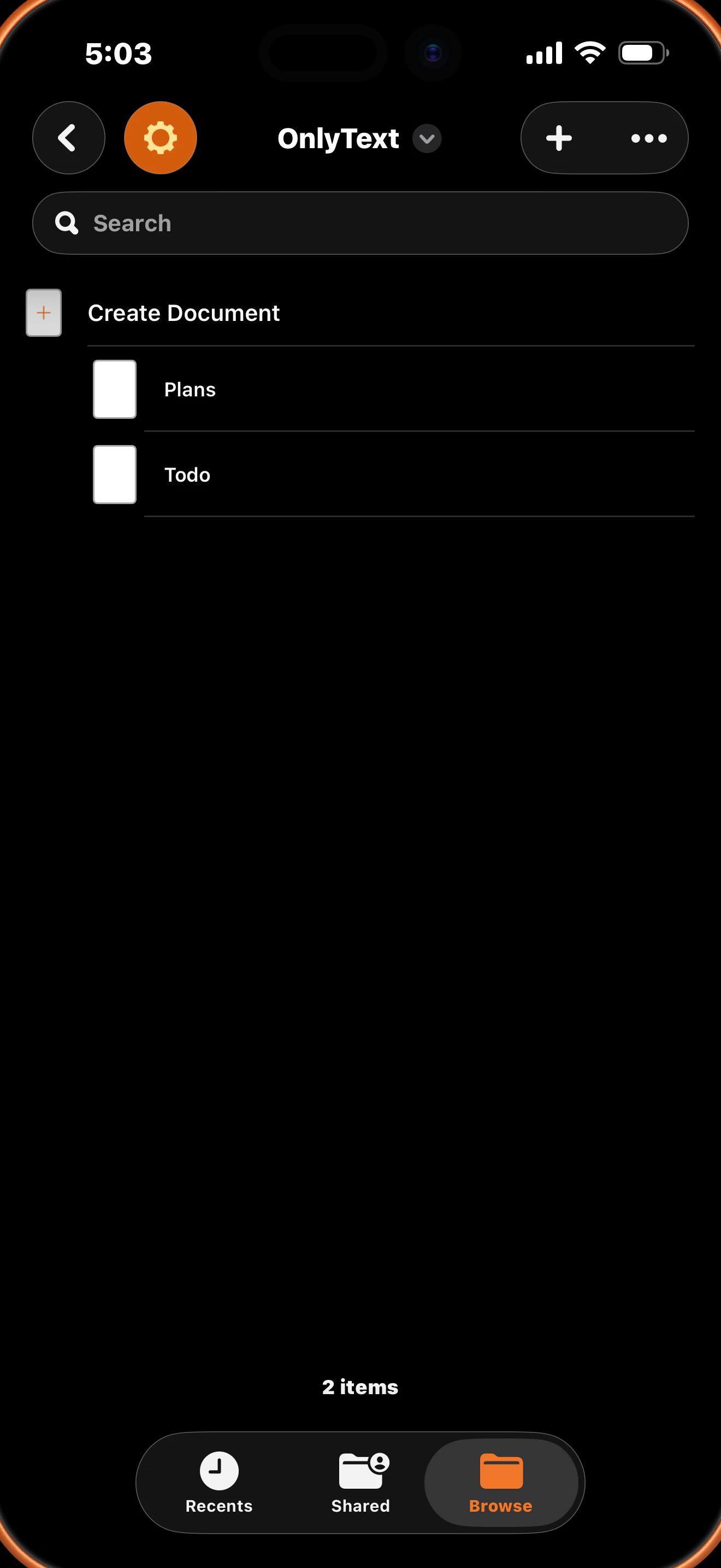 OnlyText - Simple Text Editor screenshot 1