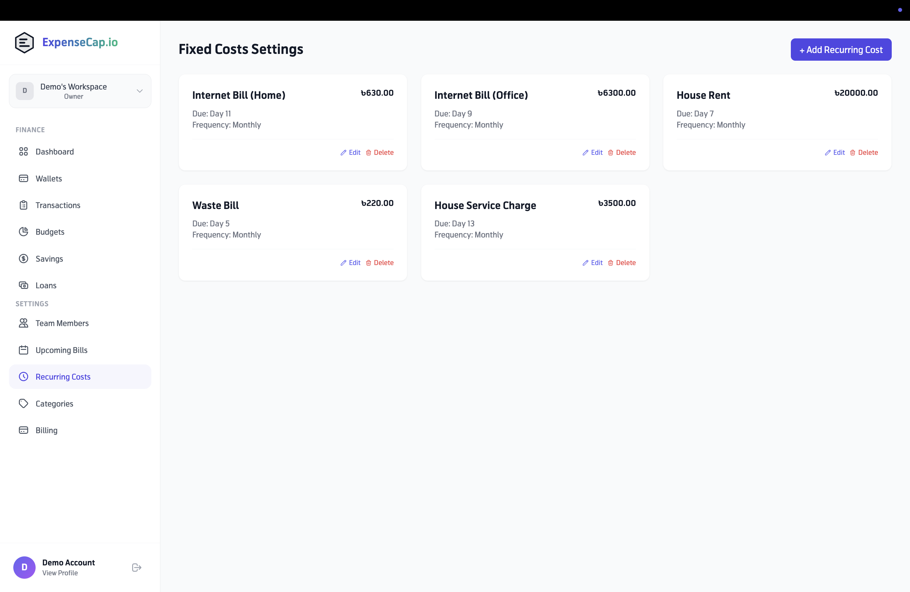 ExpenseCap.io gallery image