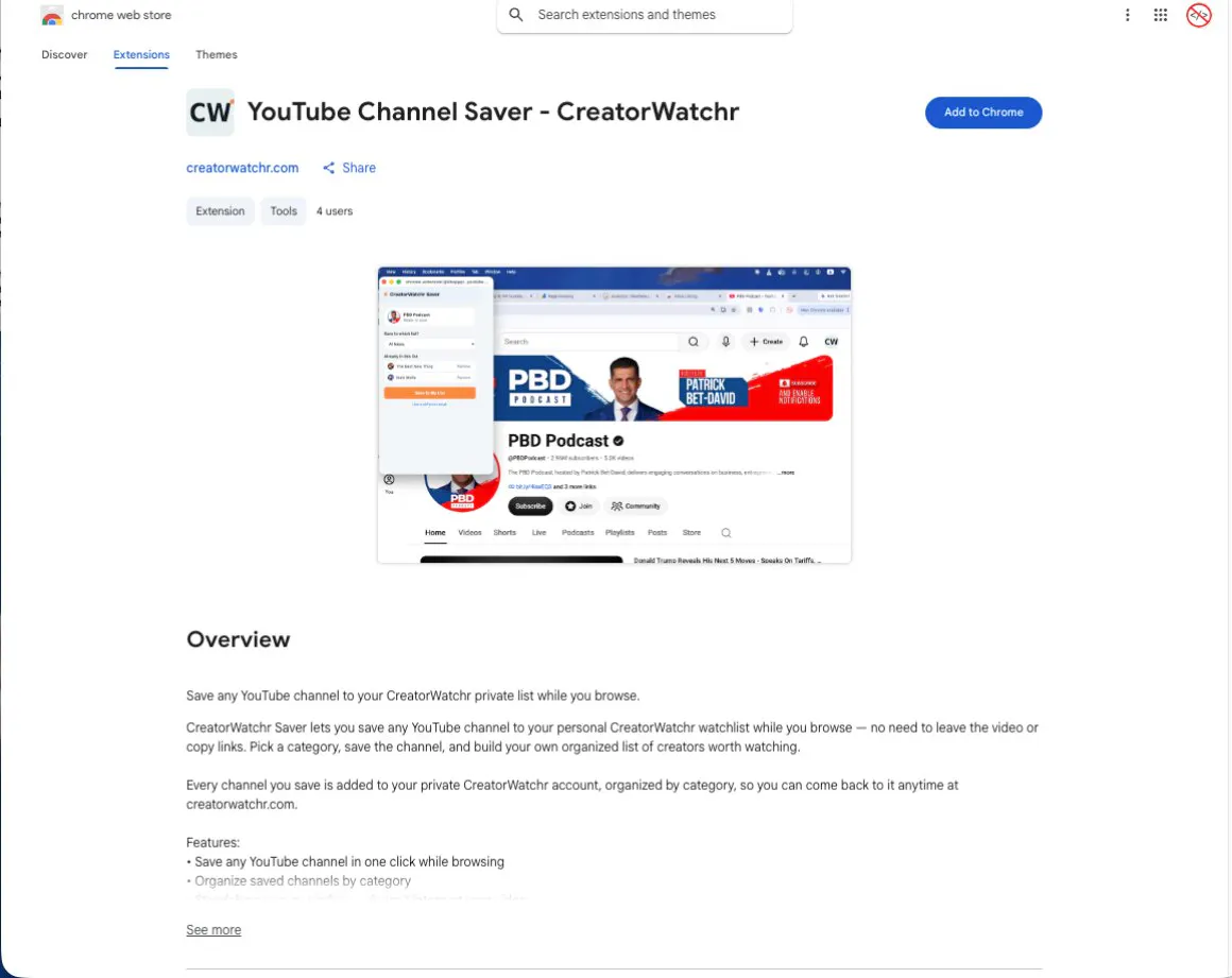 CreatorWatcher gallery image