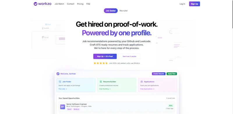 Workzo.io screenshot 1