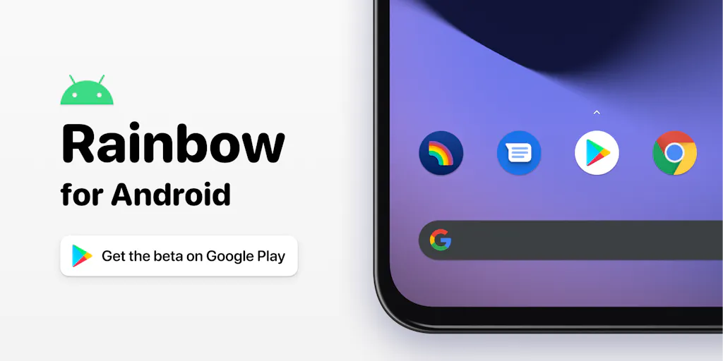 Android Rainbow Notification Rainbow for Android: The fun and simple way to explore Web3, NFTs ...