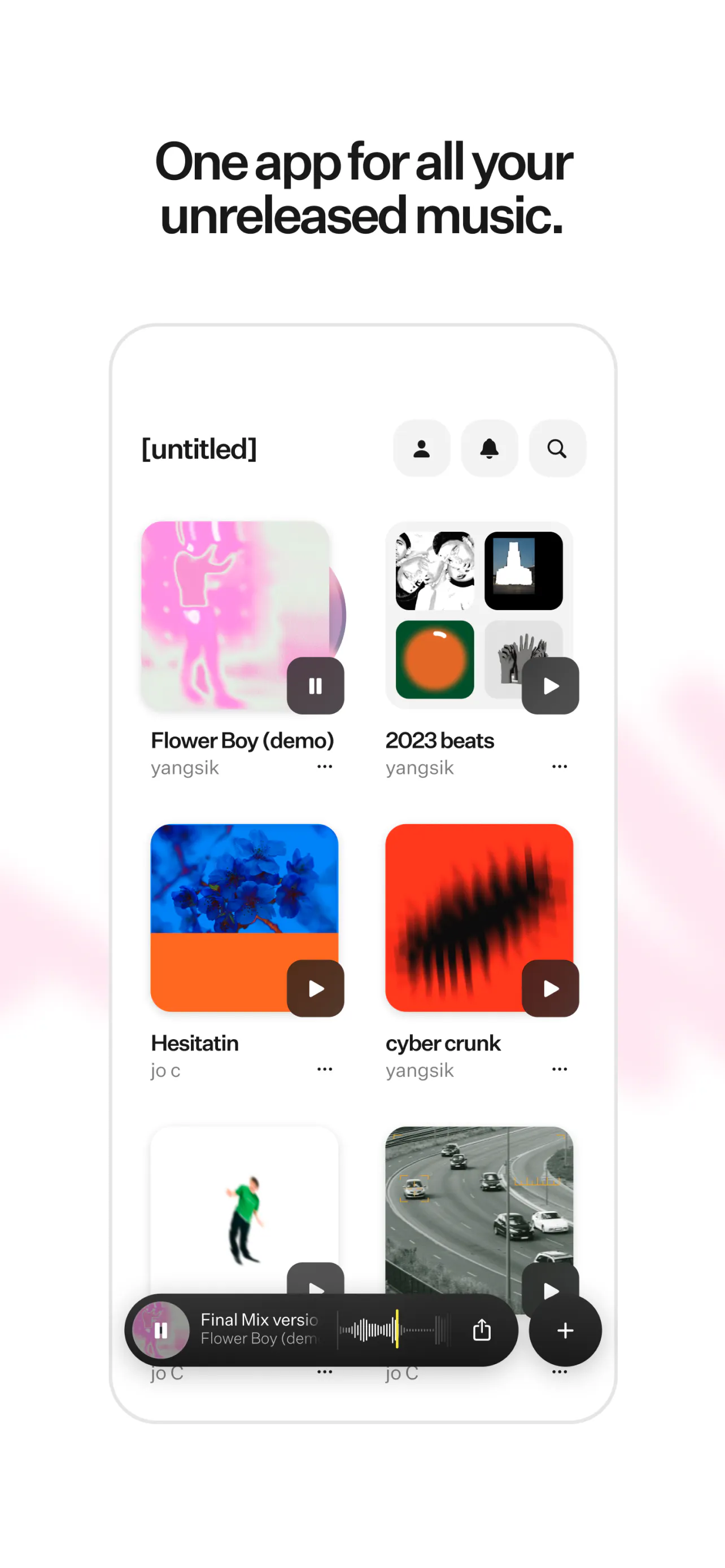 [untitled]: Listen, share, and organize your unreleased music | Product ...