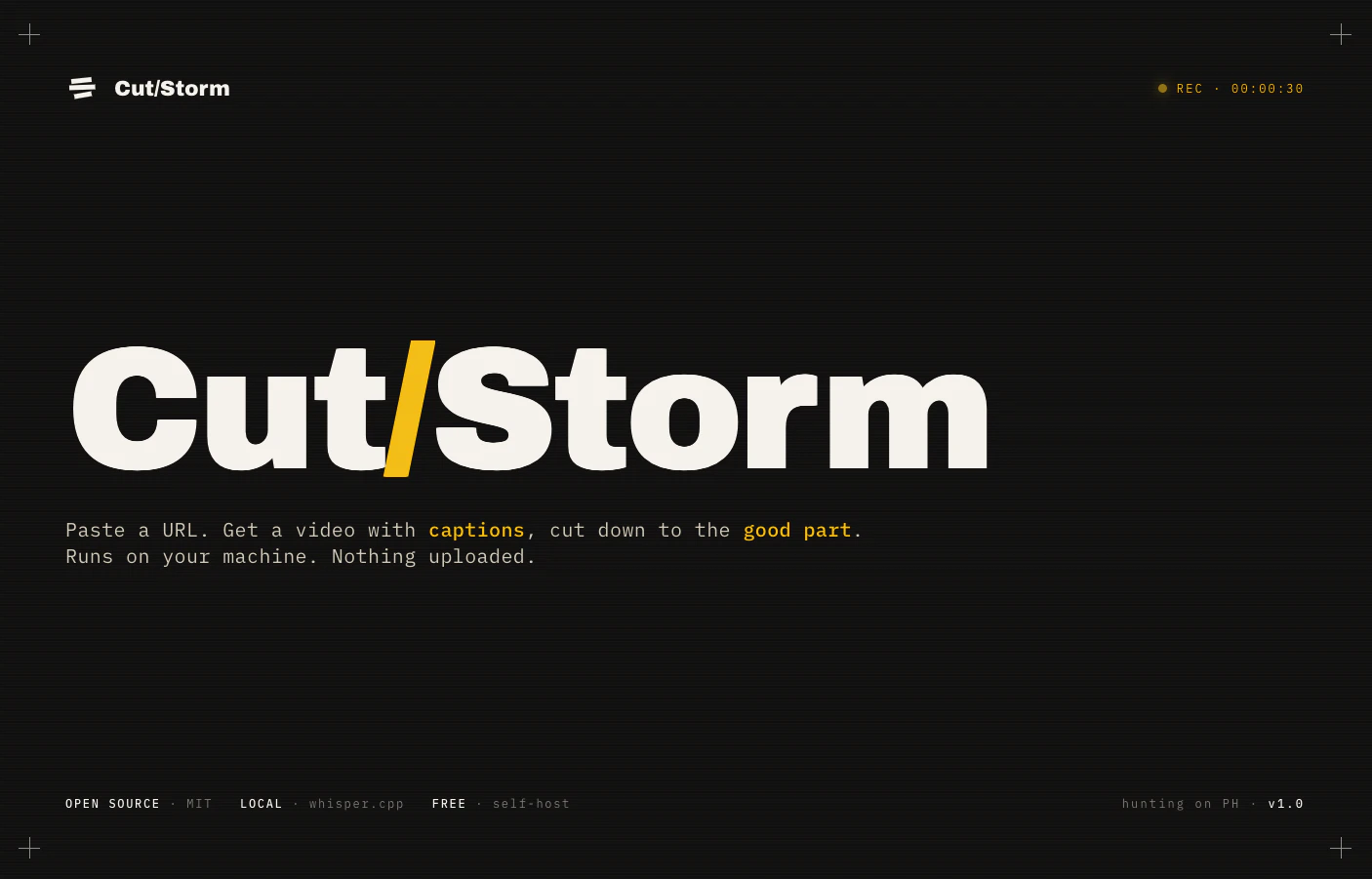 Cut/Storm screenshot 1
