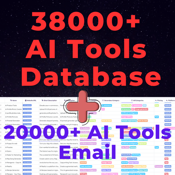 38000+ AI Tools Database - Free logo