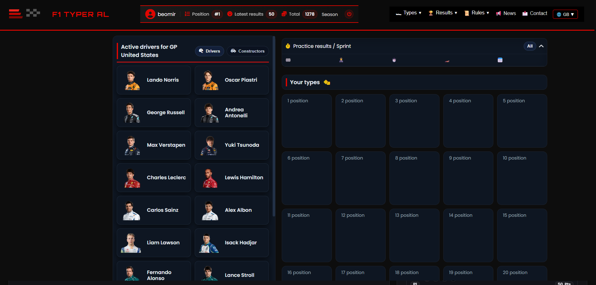 F1 Typer AL - Screenshot 3 preview