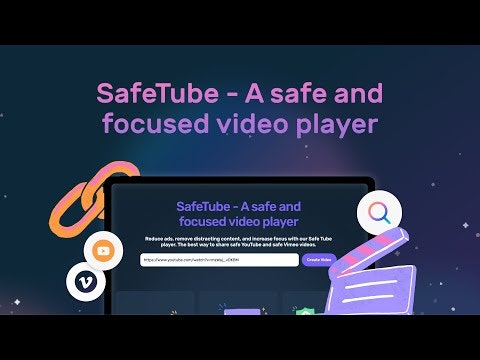 startuptile SafeTube-A safe and focused video player for YouTube and Vimeo