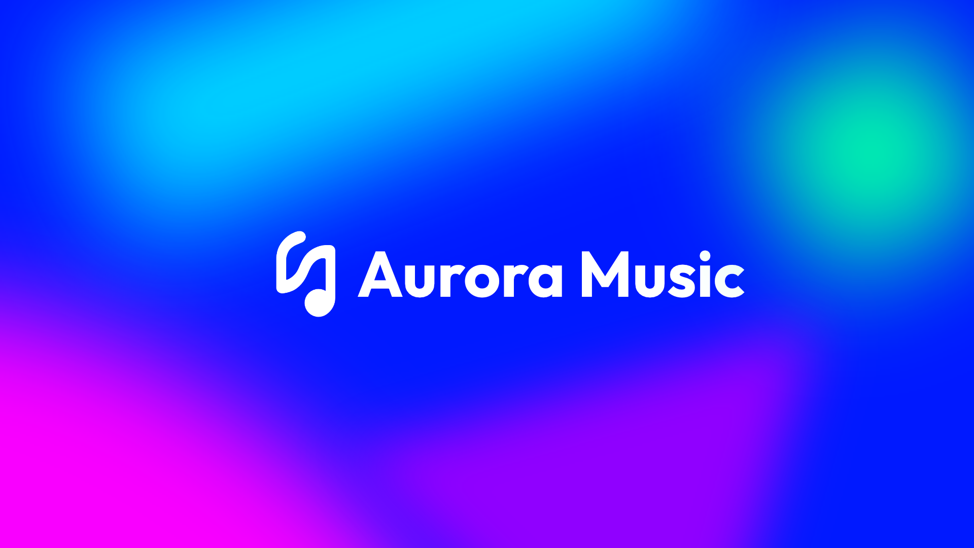 Aurora Music - Offline Music Player - Product Hunt launch logo and brand identity