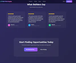 Pain Point Engine Market Gaps Research gallery image