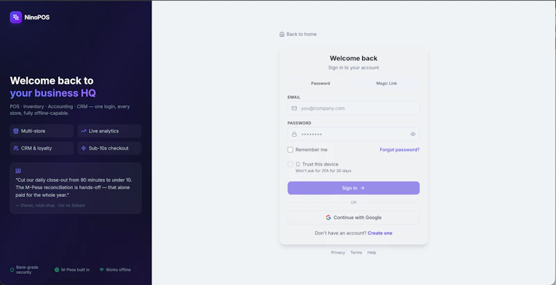 NinoPOS screenshot 2