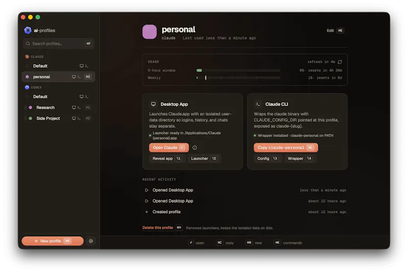 ai-profiles screenshot 1