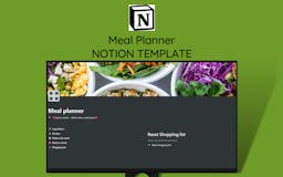 Notion Meal Planner media 1