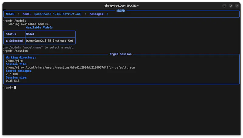 Neurogrid TUI screenshot 3