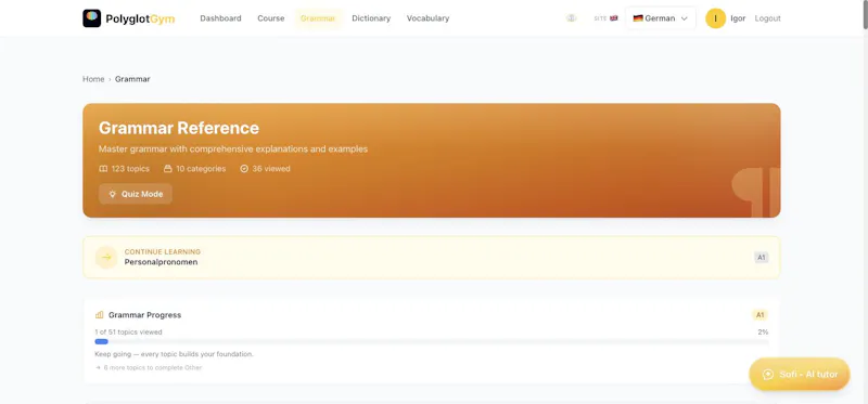 PolyglotGym screenshot 3