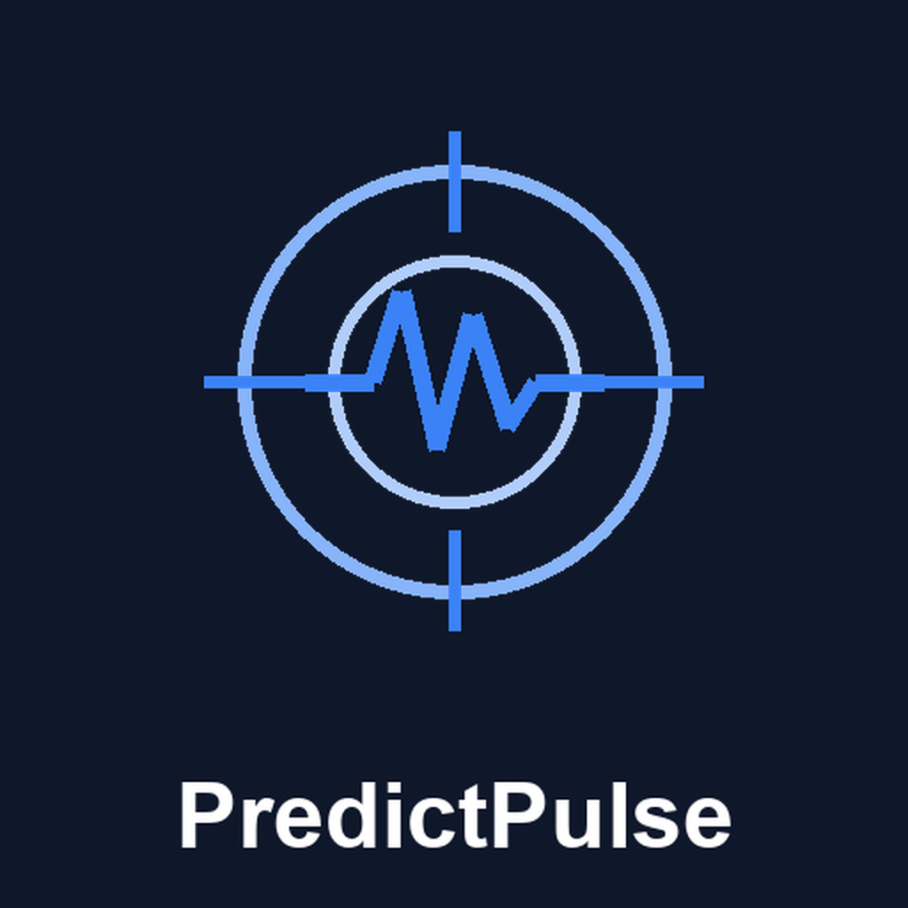 PredictPulse - Product Hunt launch logo and brand identity