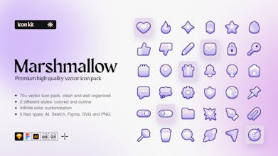 Marshmallow Icon Kit gallery image