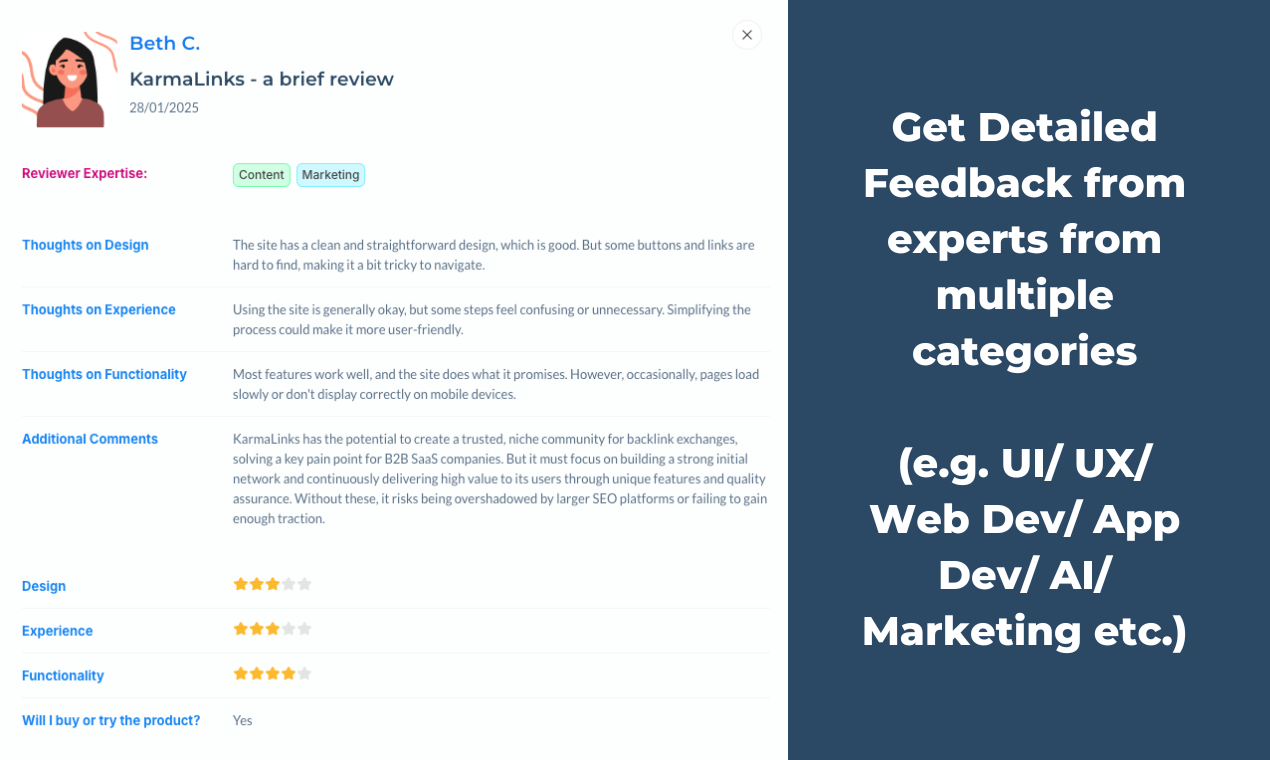 Loop di feedback - Ottieni convalida degli esperti e dell'utente finale per il prodotto in fase iniziale media 4