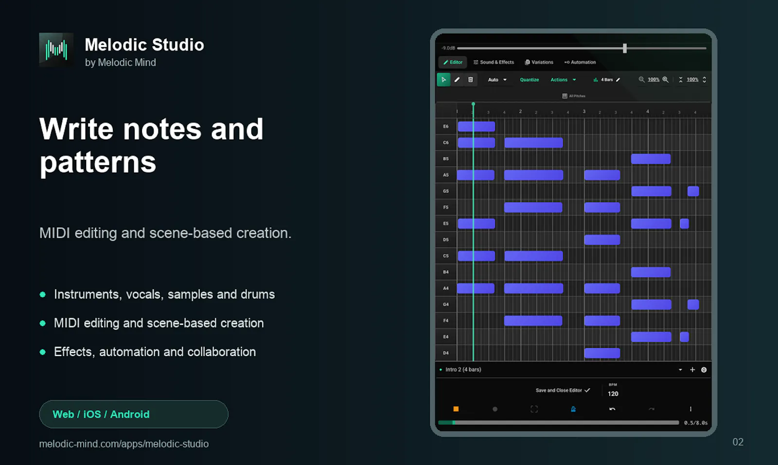 Melodic Studio screenshot 2