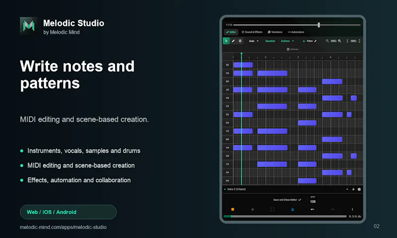 Melodic Studio screenshot 2