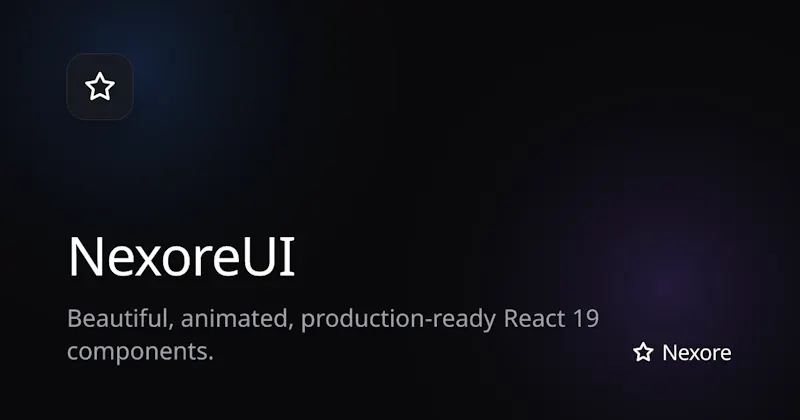 NexoreUI screenshot 2