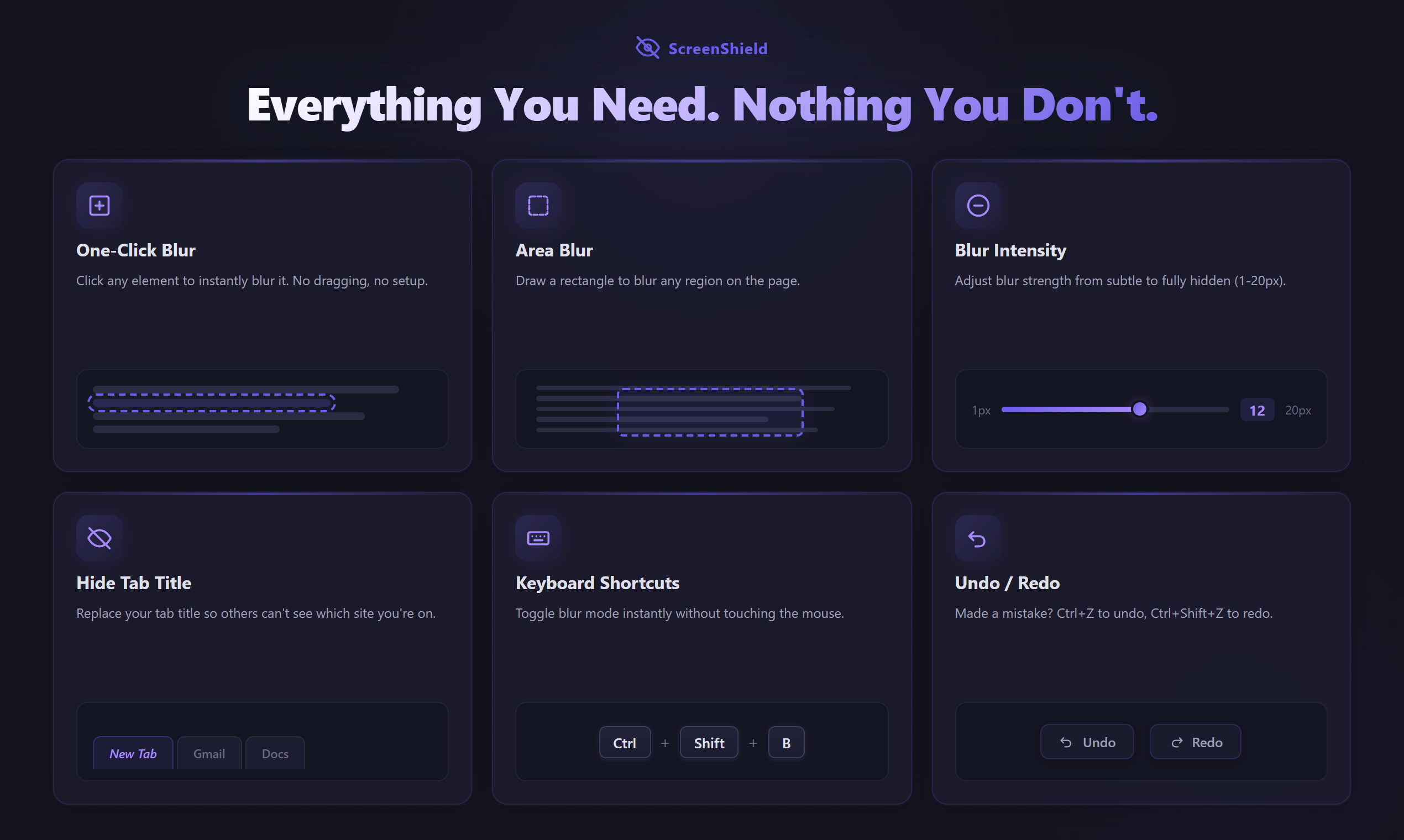 ScreenShield — Blur for Screen Sharing - Screenshot 5 showing product features and functionality
