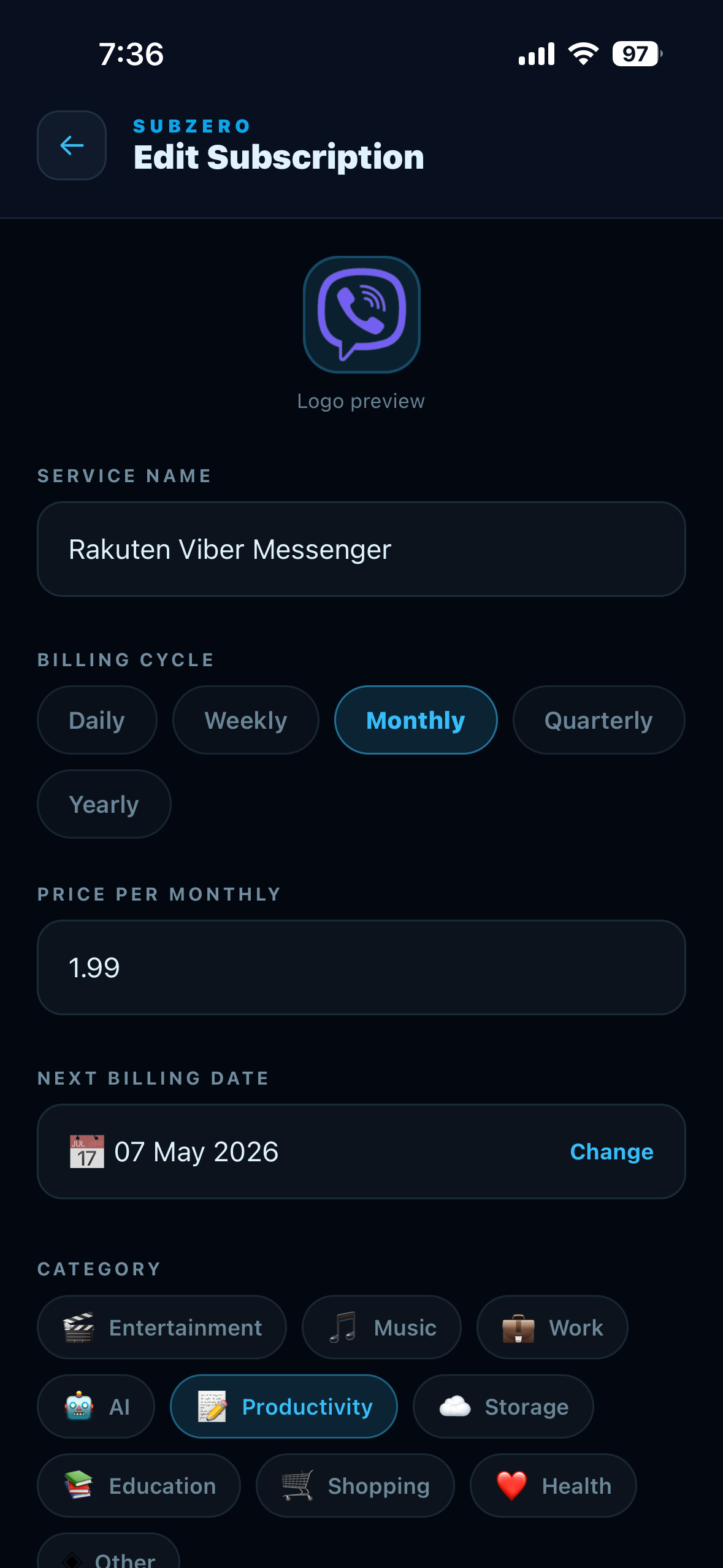 Subzero gallery image