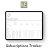 Notion Subscriptions Tracker Template