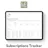 Notion Subscriptions Tracker Template