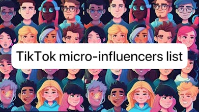 TikTok micro-influencers list gallery image