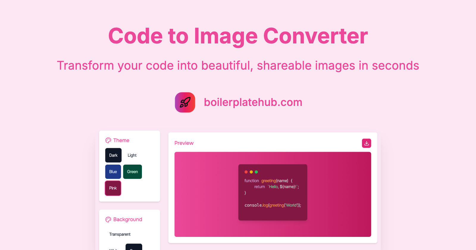 Code naar beeldconverter - Transformeer uw code in mooie, deelbare afbeeldingen media 1