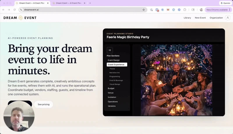 Dream Event screenshot 1 (video preview)