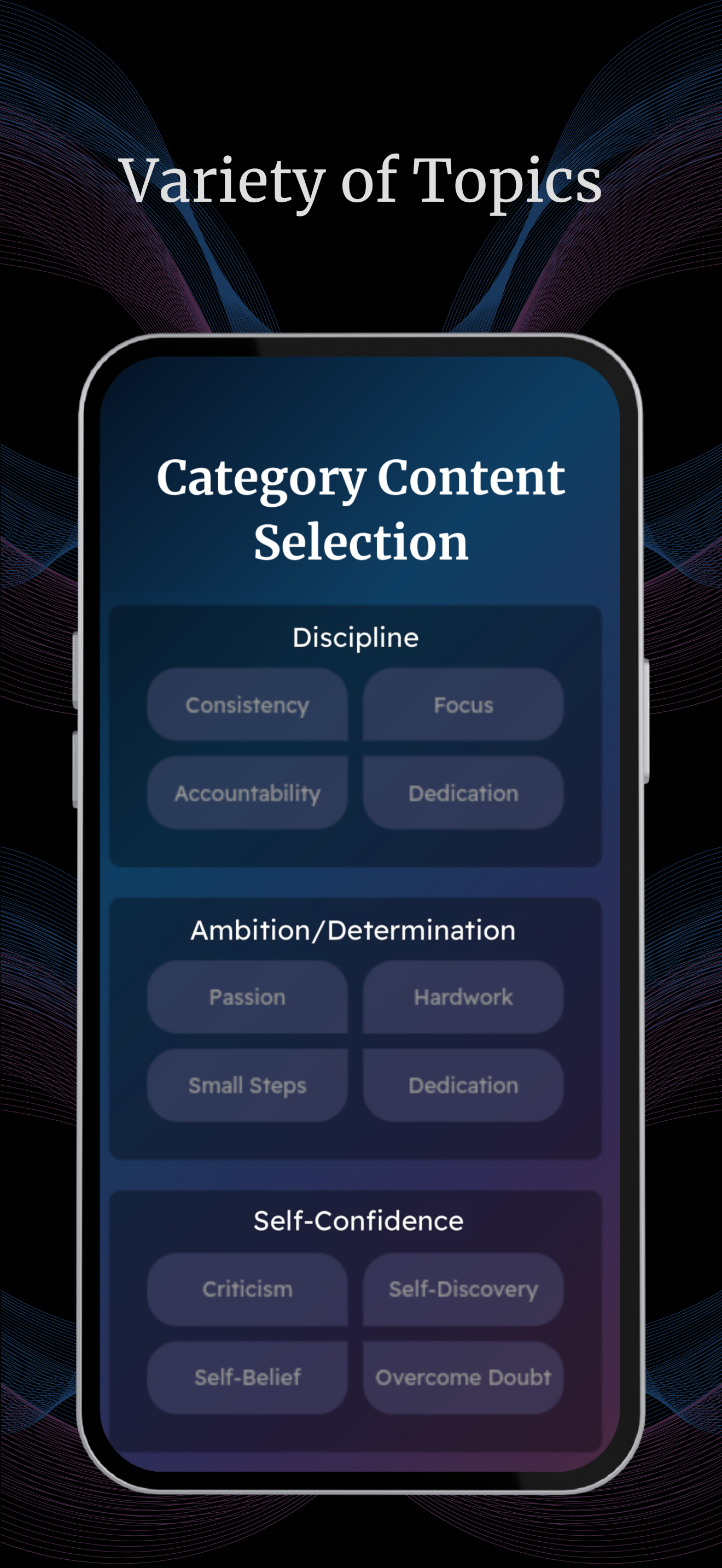 Mídia 3 de App de motivação besta
