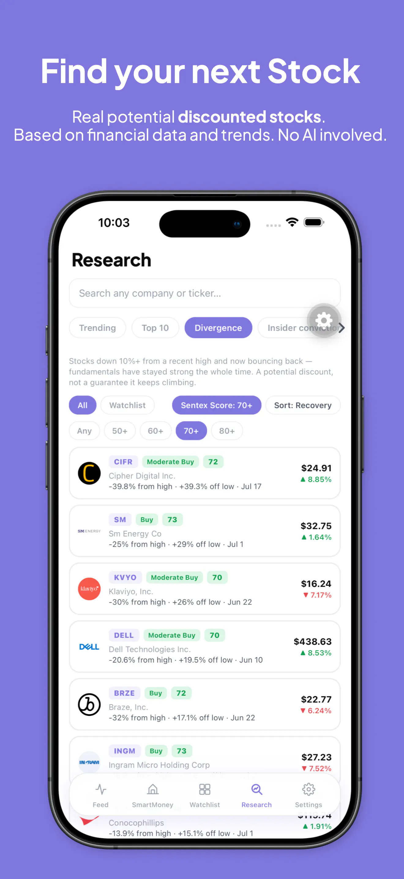 Sentex: Real-time Stock Intelligence gallery image
