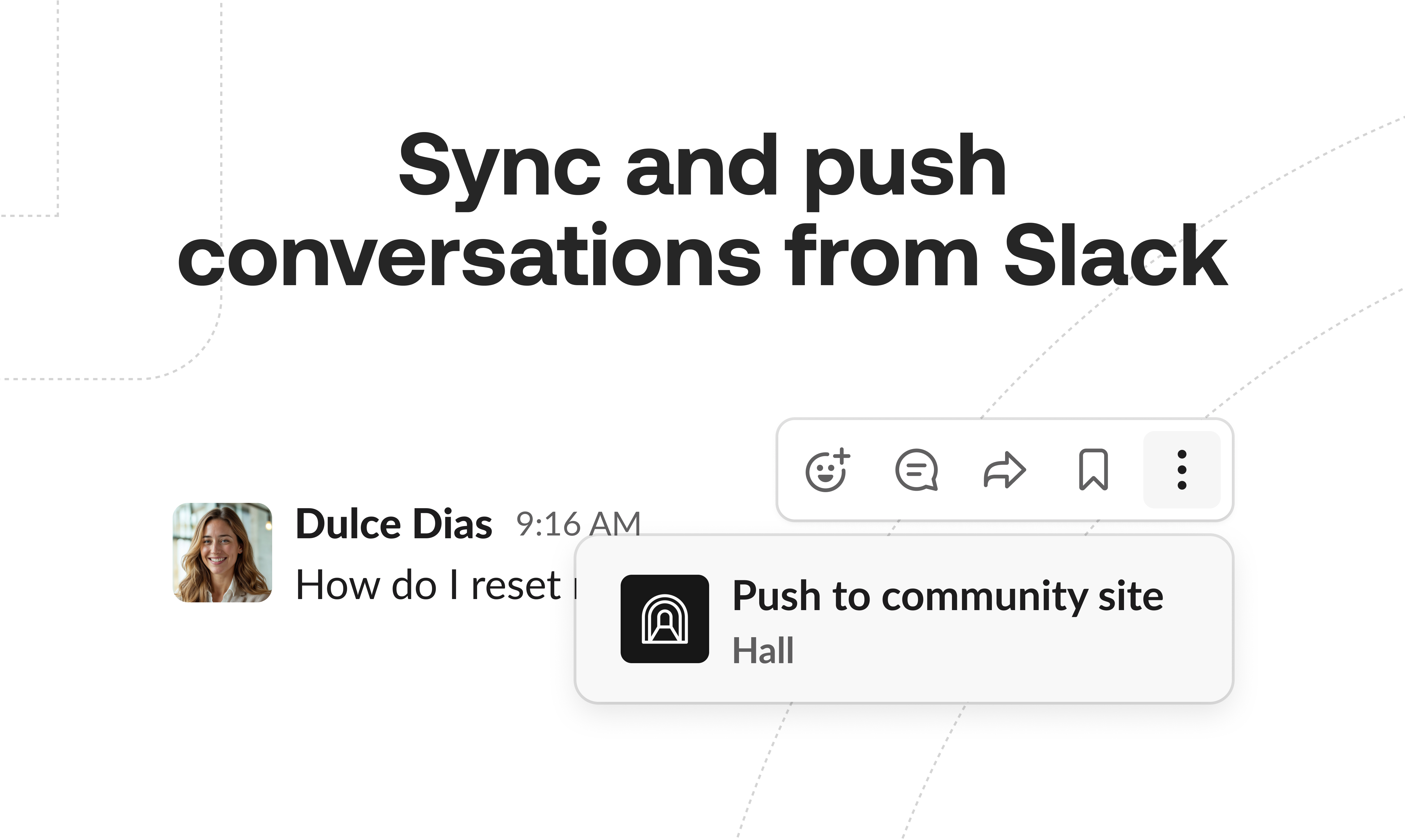 startuptile Slack community sites with Hall-Save Slack conversations into a branded SEO-optimized site