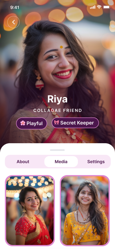 Hey Love – AI Companion & Soulmate App - Screenshot 3 showing product features and functionality