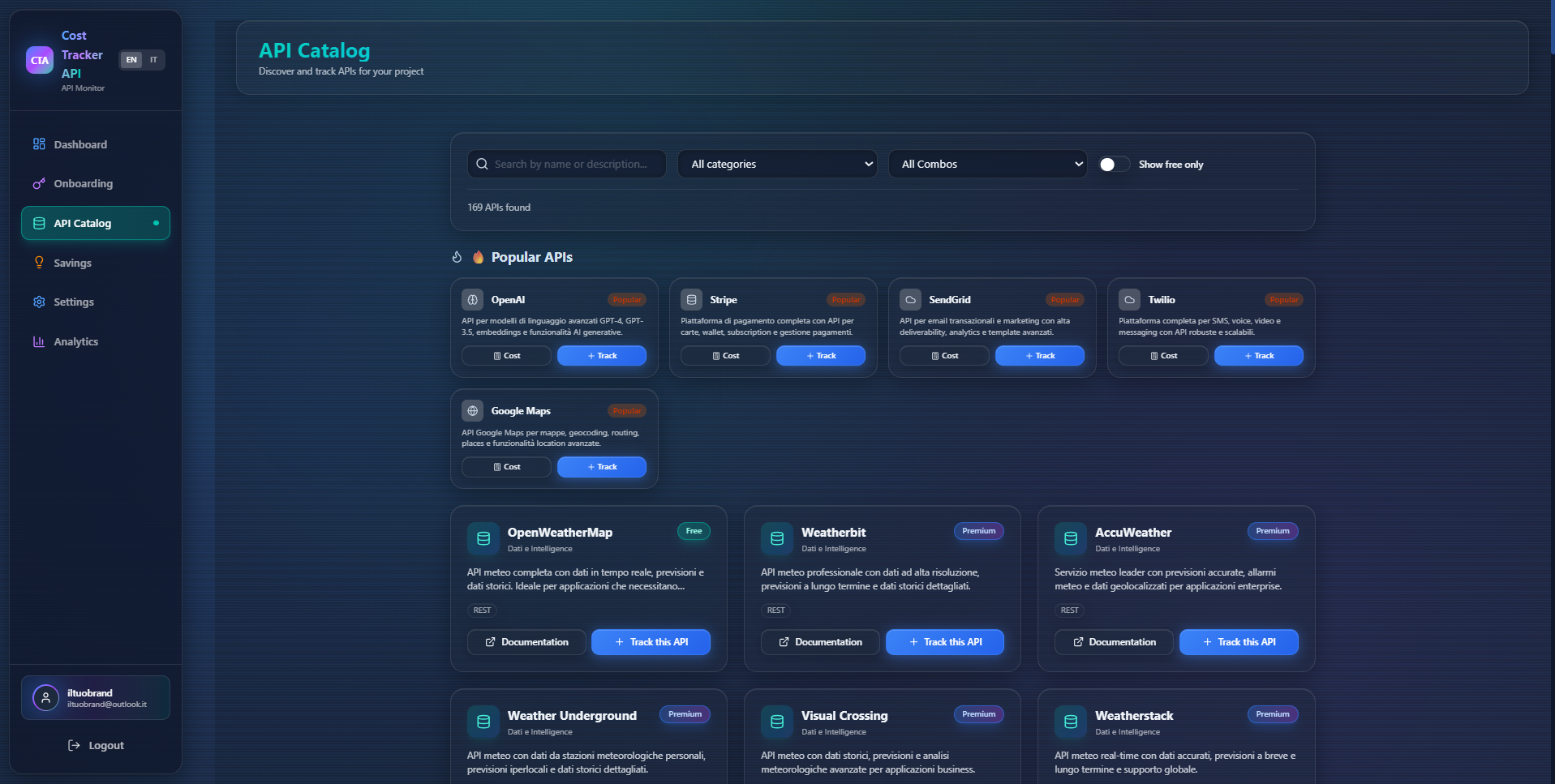Cost Tracker API gallery image